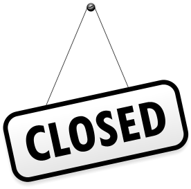 All Locations Closed Saturday, June 1, 2019