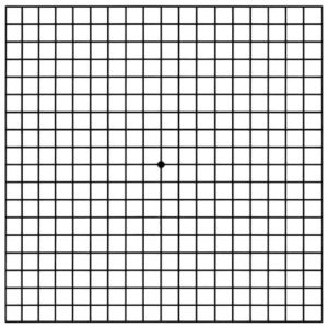 small grid box for detecting vision loss from AMD