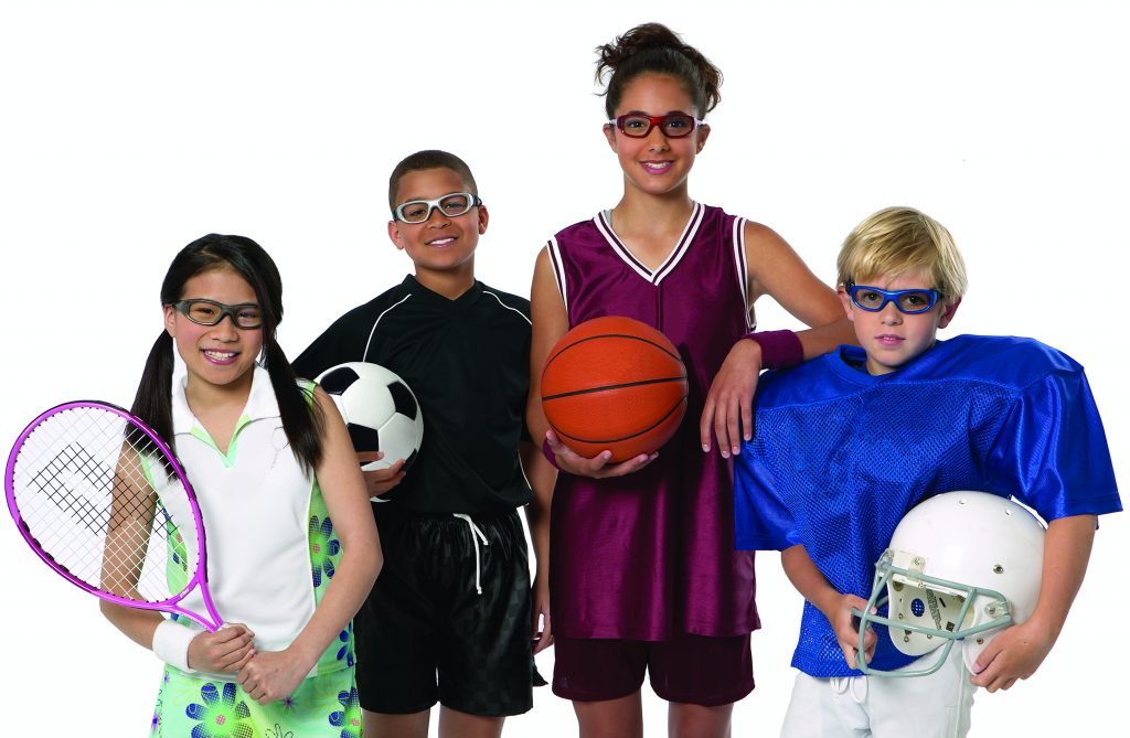 Protective eyewear store for sports