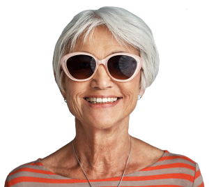 Senior woman wearing sunglasses